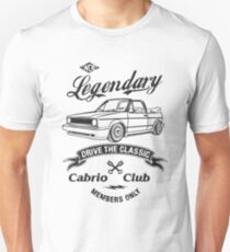 Golf 1 Convertible MK1 & quot; Legendary & quot; Unisex T-Shirt