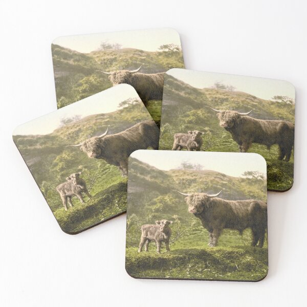 Item preview, Highland cattle in Dartmoor  designed and sold by 19th Century in Color.
