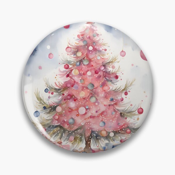 Item preview,   Pink Trees , Christmas Tree Farm, Christmas Tree Path, Cute Winter Christams Happy Holidays designed and sold by KolorellaS.