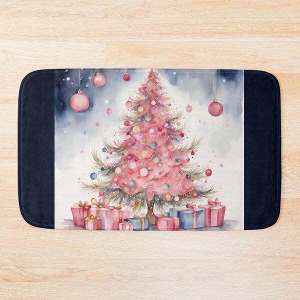 Item preview,   Pink Trees , Christmas Tree Farm, Christmas Tree Path, Cute Winter Christams Happy Holidays designed and sold by KolorellaS.