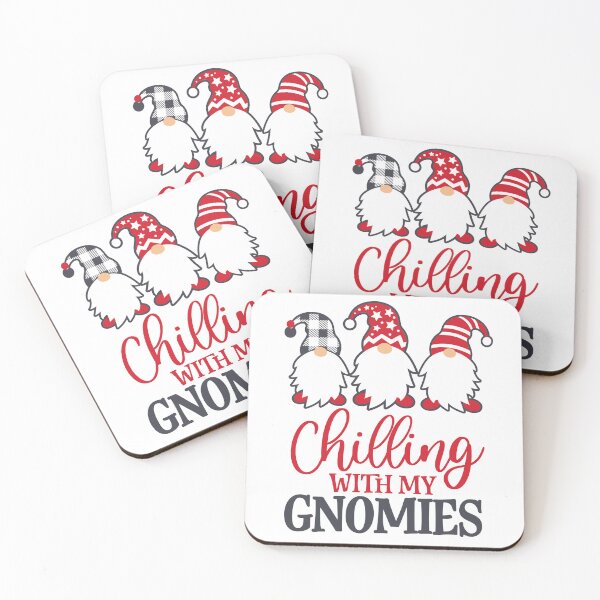 Item preview, A fun and festive design featuring three adorable gnomes  designed and sold by Colorten.