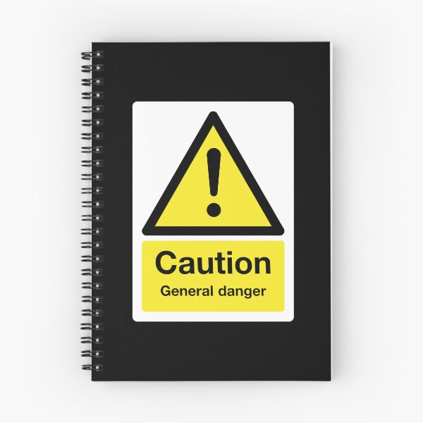 Item preview, Caution: General Danger Sign (on black) designed and sold by STUDIO-72.