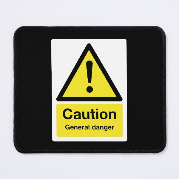 Item preview, Caution: General Danger Sign (on black) designed and sold by STUDIO-72.