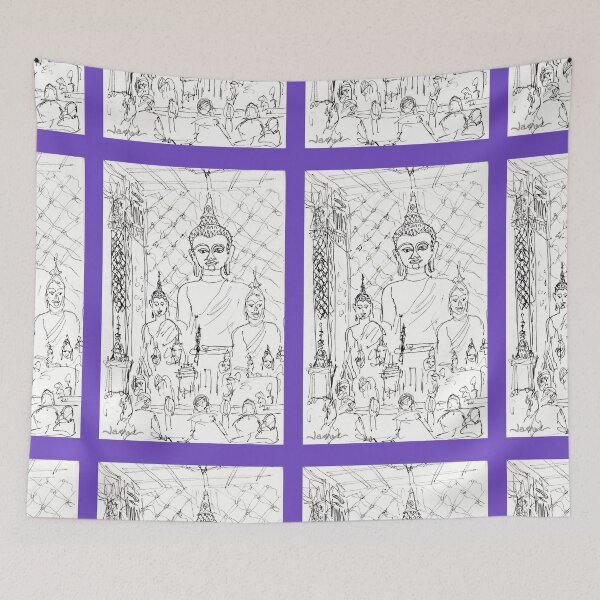 Item preview, Thailand-Inside a Buddhist Wat * designed and sold by James Lewis Hamilton.