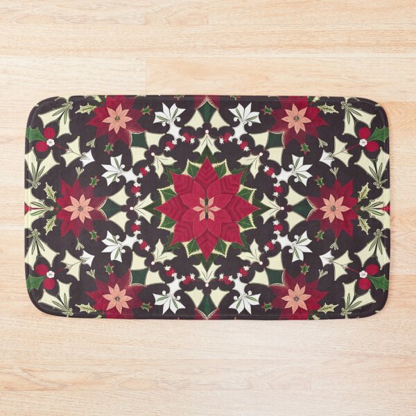 Item preview, Poinsettia Holly Winter Floral Design designed and sold by pnidesign.