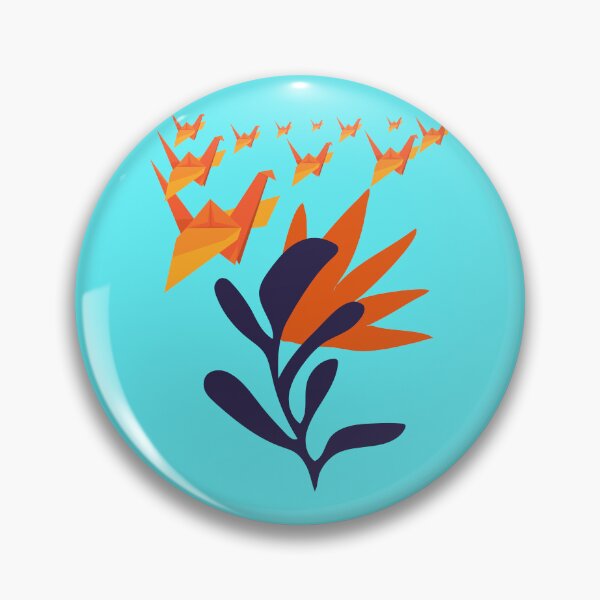 Item preview, Blue and Orange Paper Migratory Birds designed and sold by Ciervo Primavera.