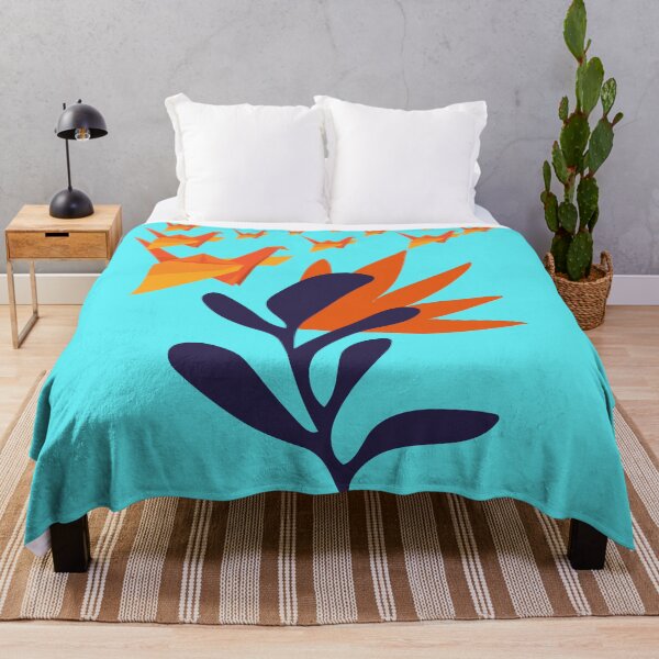 Item preview, Blue and Orange Paper Migratory Birds designed and sold by Ciervo Primavera.