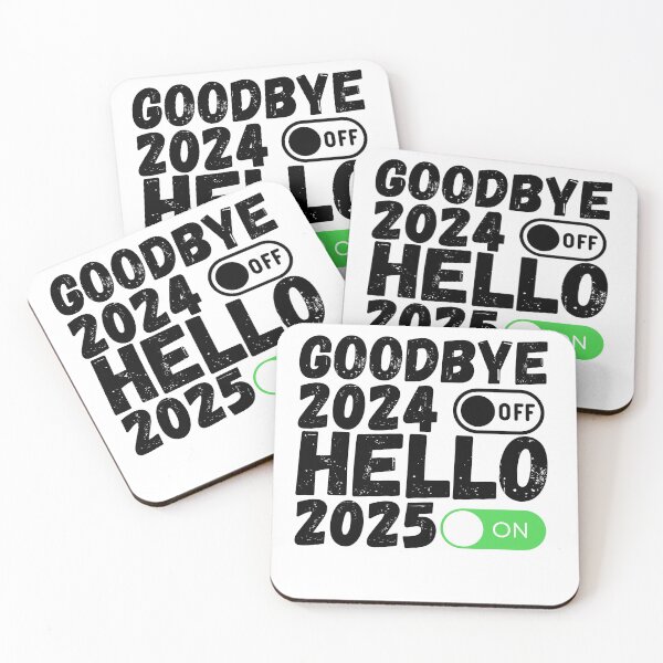 Item preview, Happy New Year 2025 Goodbye 2024 Hello 2025 designed and sold by JRsmail.