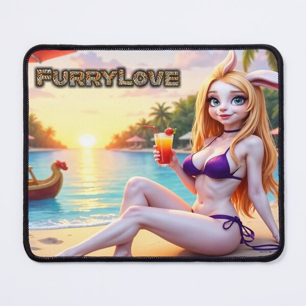 Item preview, Furry Bunny Girl in Beach 2 designed and sold by FotoLibreStudio.