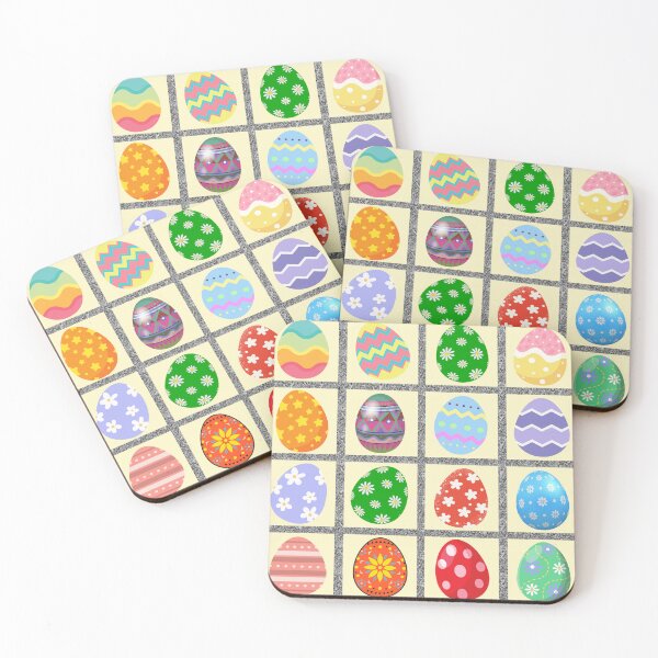 Item preview, Easter Egg-stravagant Elegance: A vibrant pattern showcasing 12 unique Easter eggs, each with intricate designs and bright colors. designed and sold by Grang Art Artistic Designs.