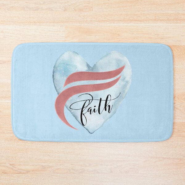 Artikelvorschau, Stilisierte Typografie „Faith“ auf Aquarell-Hintergrund entworfen und verkauft von Our Bible Journey.