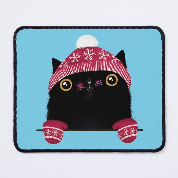 Item preview, Black Cat Winter Holiday Season designed and sold by poket.piktures.