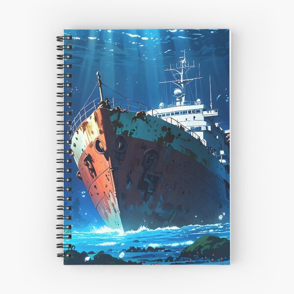 Item preview, iron ship sunk at the bottom of the sea or ocean anime designed and sold by AA-designstore.
