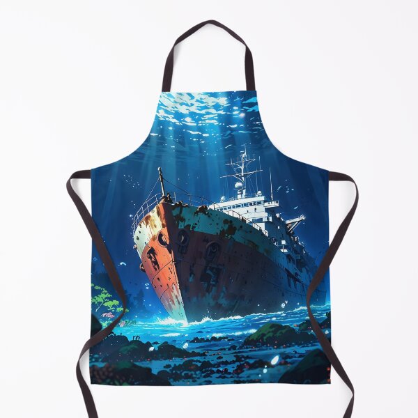Item preview, iron ship sunk at the bottom of the sea or ocean anime designed and sold by AA-designstore.