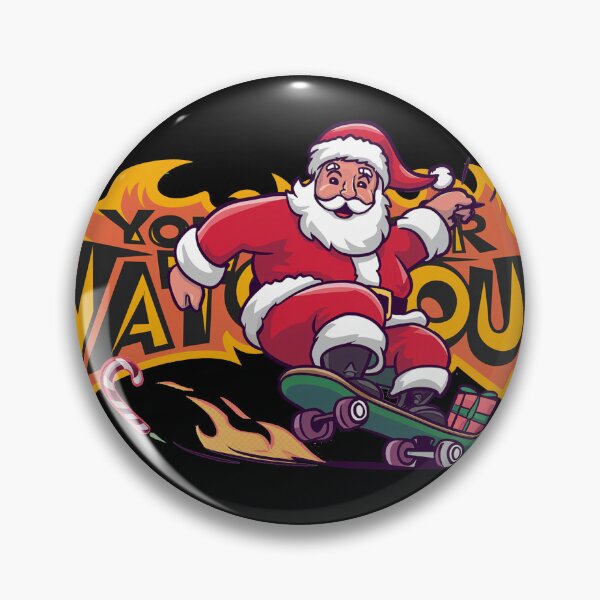 Item preview, Skateboarding Santa: You Better Watch Out! designed and sold by MonkiFlipp.