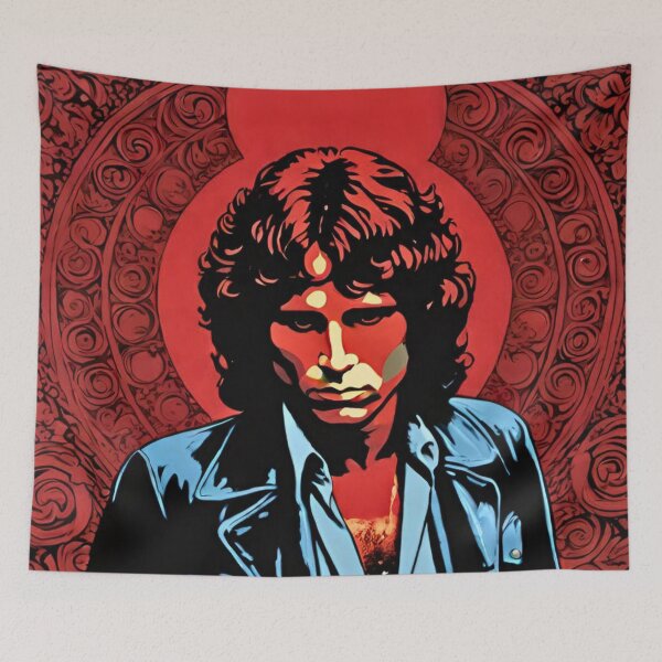 Item preview, Jim Morrison Red Art | TheAmericanPoet designed and sold by TheAmericanPoet.
