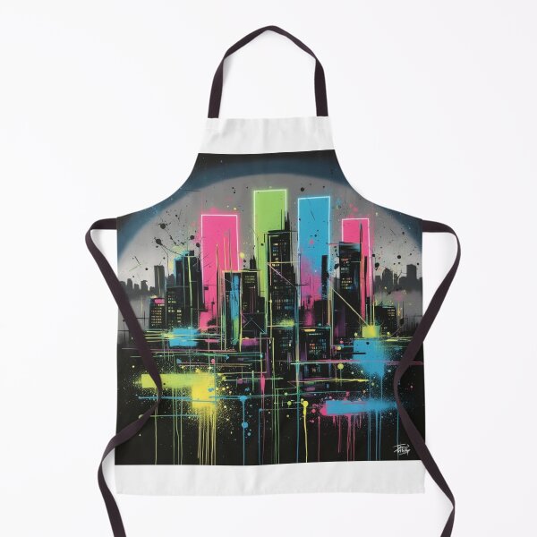 Item preview, Neon Cityscape: Vibrant Urban Skyline Artwork designed and sold by EliteDesignsEE.