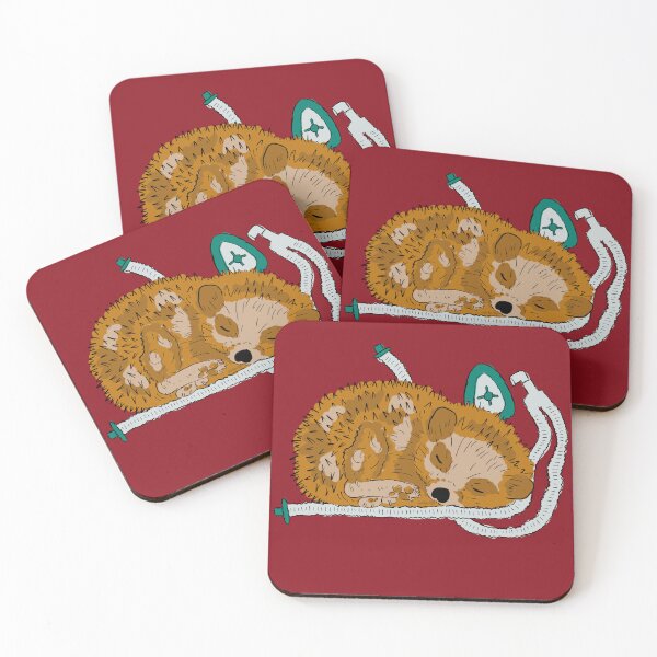 Item preview, Cute Hedgehog with an Anesthesia Circuit designed and sold by Hodgepodge Bricolage.