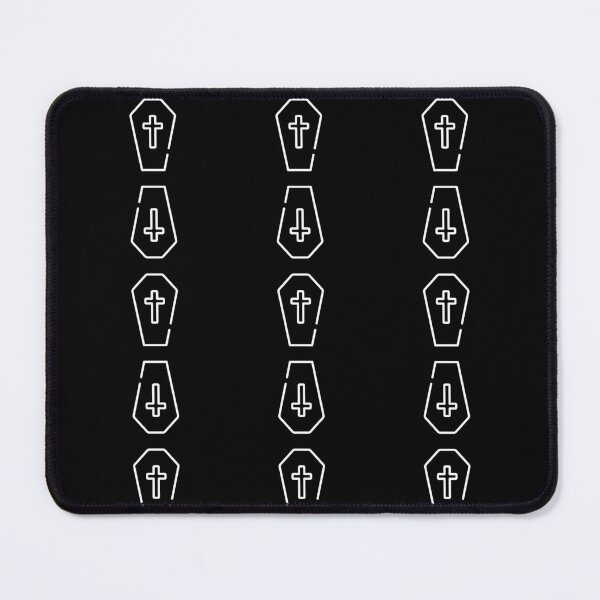 Item preview, Drop Dead Coffin Cross (White) designed and sold by DropDeadDsgns.