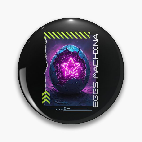 Item preview, Cyberpunk Deviled Egg Neon Art - Futuristic Sci-Fi Illustration designed and sold by zax454.