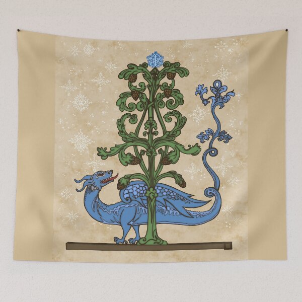 Item preview, Medieval Yule Dragon designed and sold by FlutterKatArts.