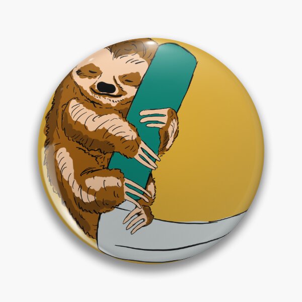 Item preview, Cute Sloth with a Macintosh Blade designed and sold by Hodgepodge Bricolage.