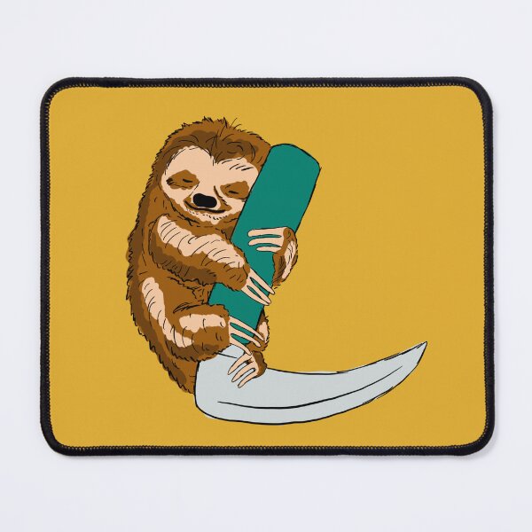Item preview, Cute Sloth with a Macintosh Blade designed and sold by Hodgepodge Bricolage.