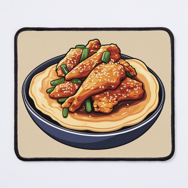 Item preview, sesame chiken food designed and sold by zeeminimal.