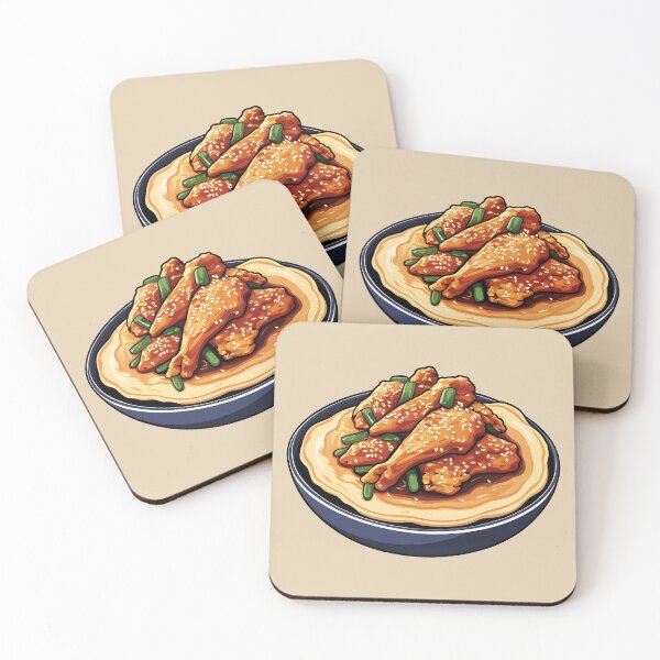 Item preview, sesame chiken food designed and sold by zeeminimal.