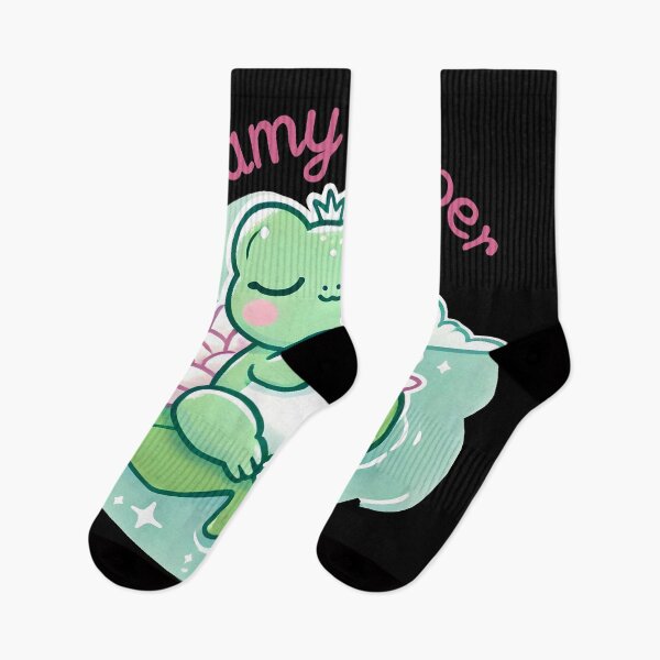 Item preview, Dreamy Napper Frog on Lily Pad - Cute and Adorable Frog designed and sold by DrawHandArt.