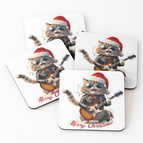 Item preview, Rockin’ Catmas: The Coolest Christmas Cat Ever! designed and sold by Khala.