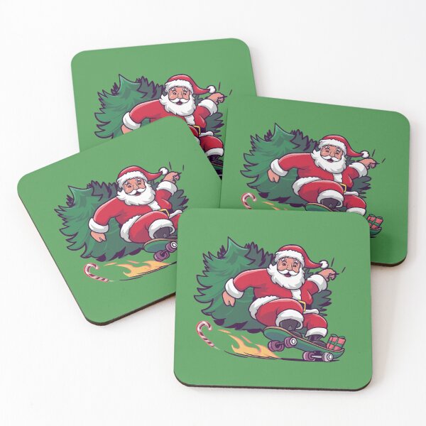 Item preview, Skateboarding Santa designed and sold by MonkiFlipp.