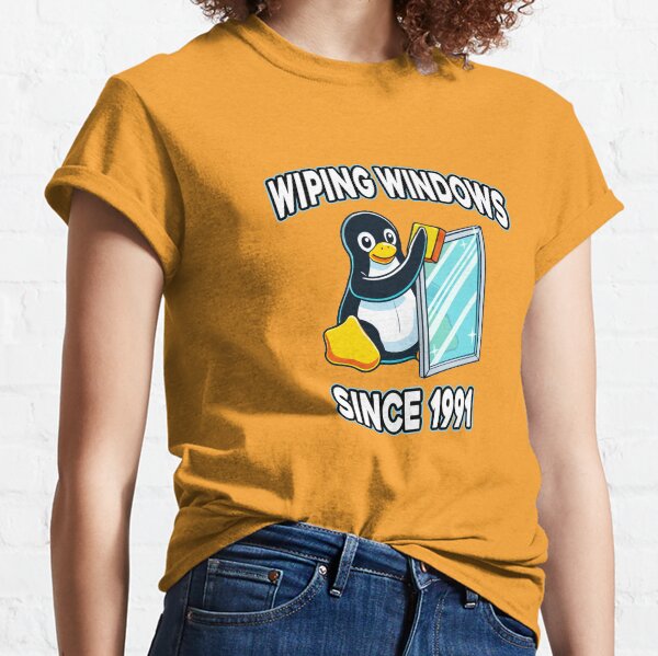 Item preview, Tux Wiping Windows - Linux vs Windows Tech Humor Devops Sysadmin Backend Developer designed and sold by Chengly.