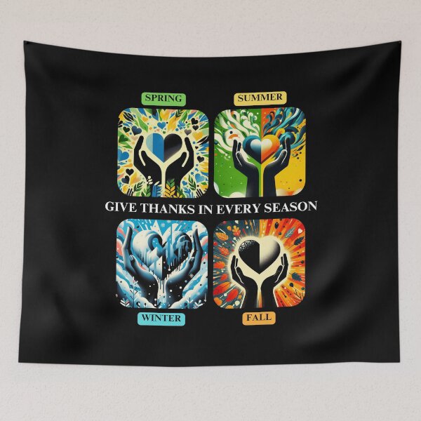 Item preview, Give Thanks in Every Season designed and sold by Anchored-Arts.