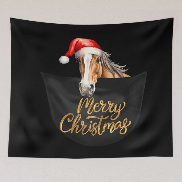 Item preview, Pet Lover Xmas Fun Cute horse in a Pocket, Steed, Stallion, Filly, Riding Lovers designed and sold by LovelyHappyGift.