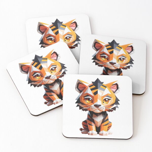 Item preview, Geometric Baby Tiger designed and sold by KiEgon.