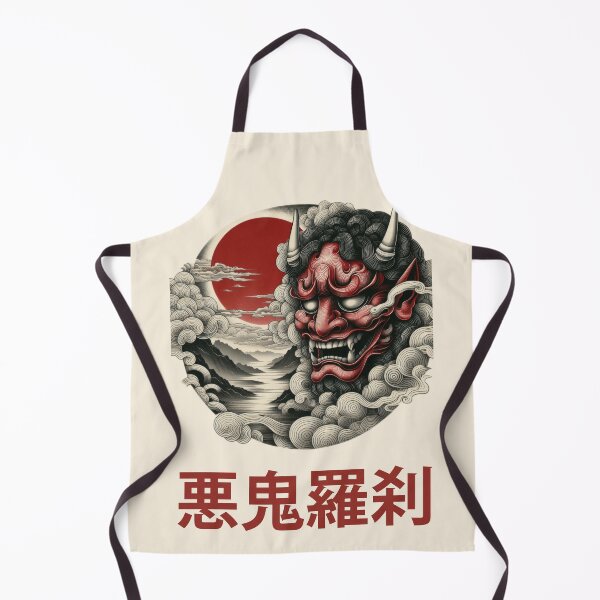 Item preview, Japanese Noh Mask Collection Vol 01 #06 - Oni Mask - 悪鬼羅刹 (Akki Rasetsu) - Fierce Demon designed and sold by elektronen.
