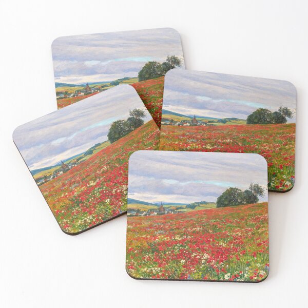 Item preview, Fritz von Wille. Poppy field near Hillesheim designed and sold by likiska.