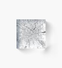 Mailand Weiße Karte Acrylblock