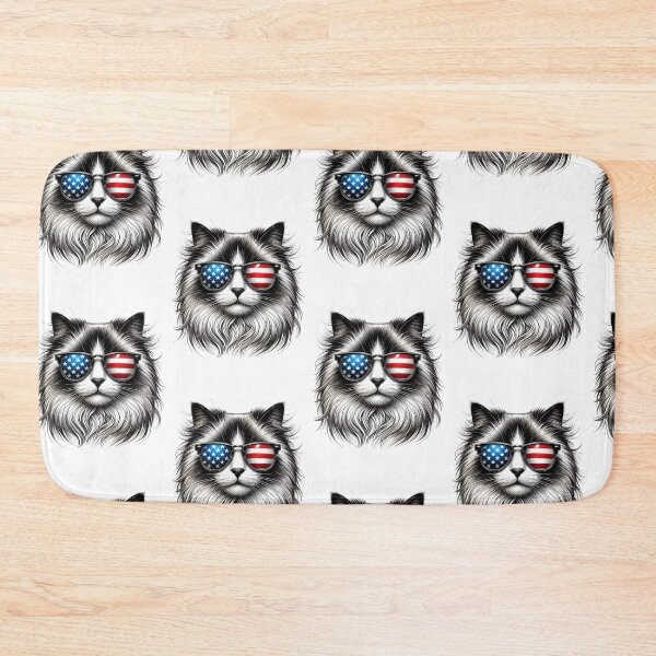 Item preview, Ragdoll Cat 4th of July Shirt - Patriotic Sunglasses Design designed and sold by BlankCanvasHaHa.