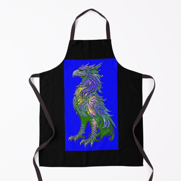 Item preview, Blue Iridescent Griffin - fantasy designed and sold by Earth Nature Creations.
