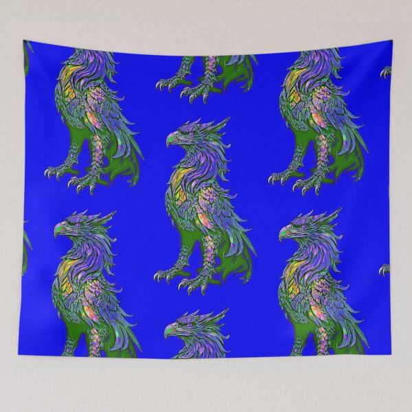 Item preview, Blue  Iridescent Griffin - fantasy designed and sold by Earth Nature Creations.