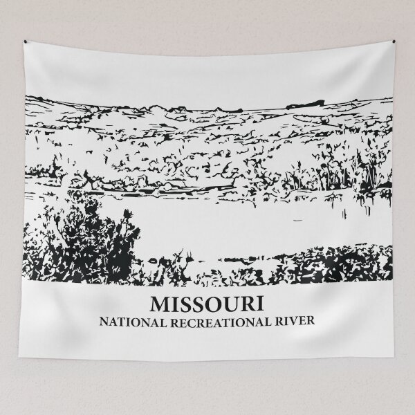 Item preview, Missouri National Recreational River designed and sold by Lakeric Cityscapes.