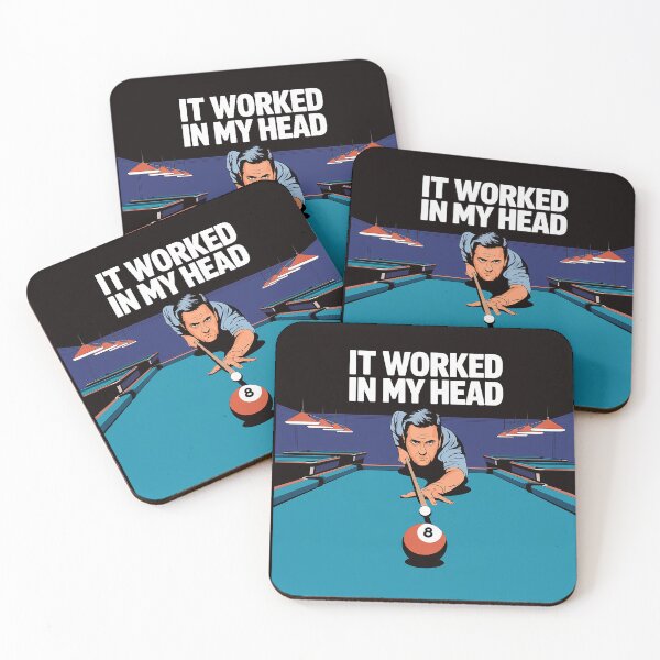 Item preview, It Worked In My Head Billiard Pool designed and sold by TrendPrinter.