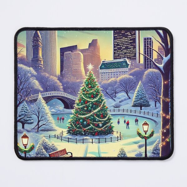 Item preview,  Christmas  NEW YORK CENTRAL PARK  USA Digital Art TravelPoster designed and sold by TravelMarvel.