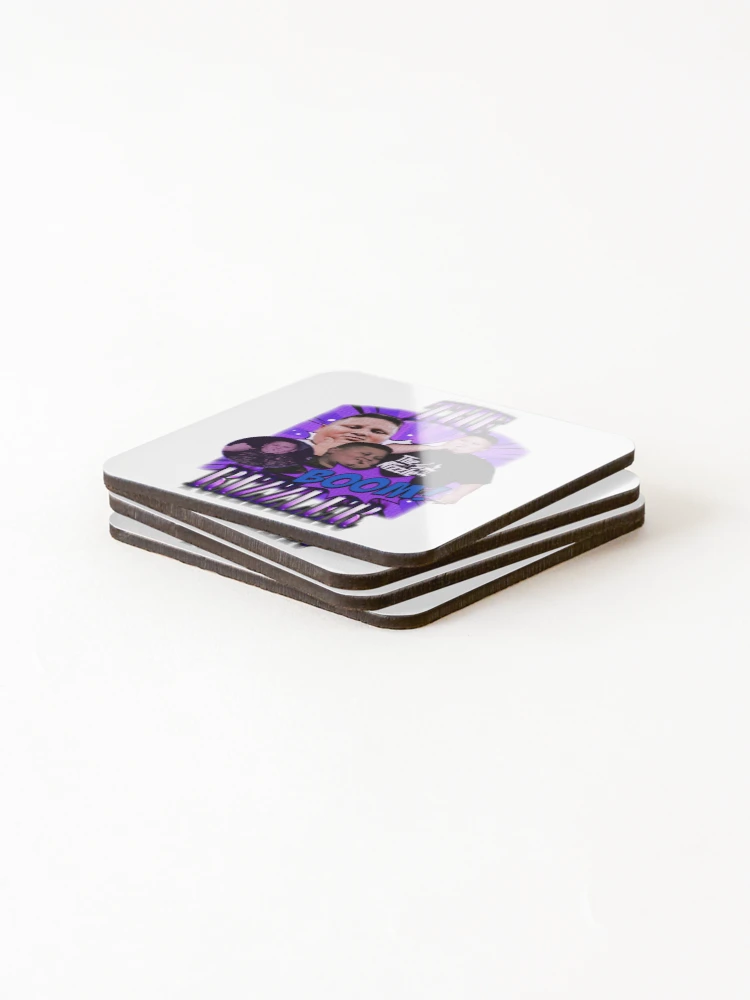 Thumbnail 4 of 5, Coasters (Set of 4), The Rizzler Costco Guys Rizz Face Rizzler designed and sold by JakeeDesigns.