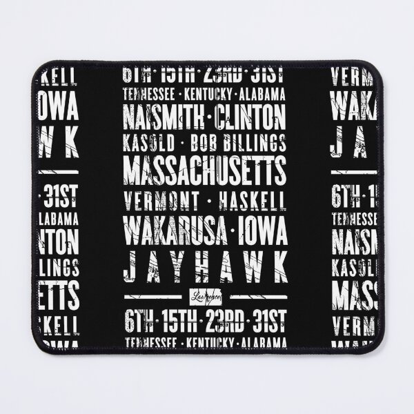 Item preview, Minimalist Lawrence Kansas Typography Map Design designed and sold by thegoodwordsco.