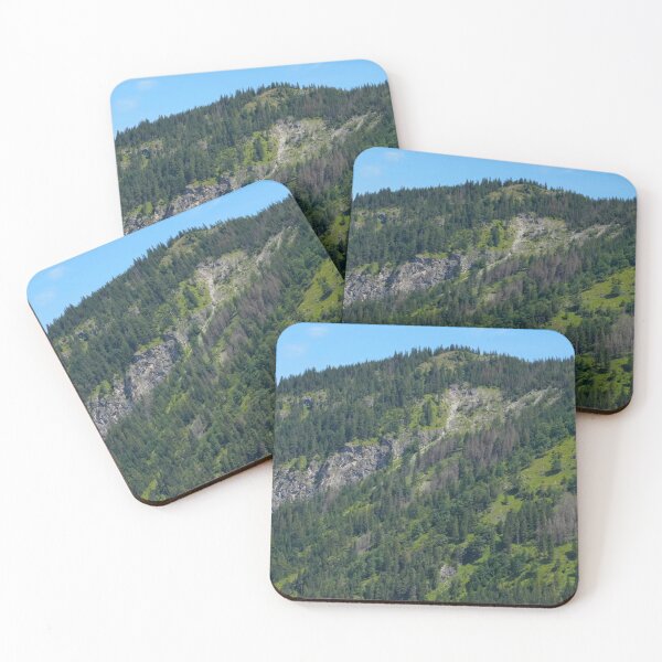 Item preview, Scenic Mountain Landscape with Green Pine Forests designed and sold by Piotrek0001.