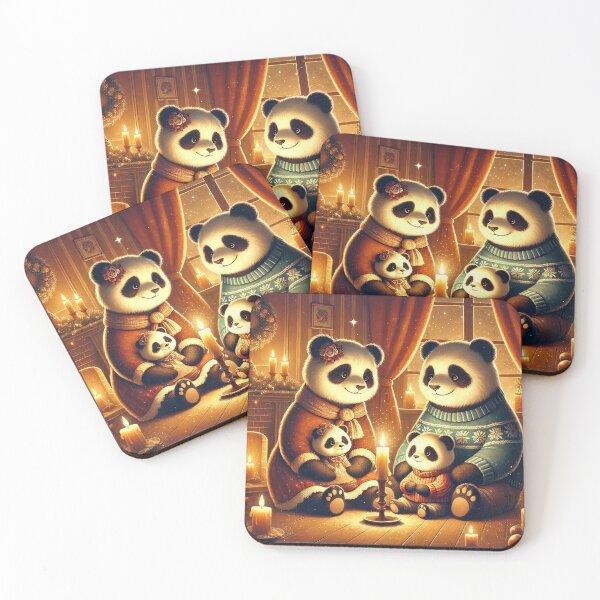 Item preview, Panda Family's Winter Magic designed and sold by LegademaArt.