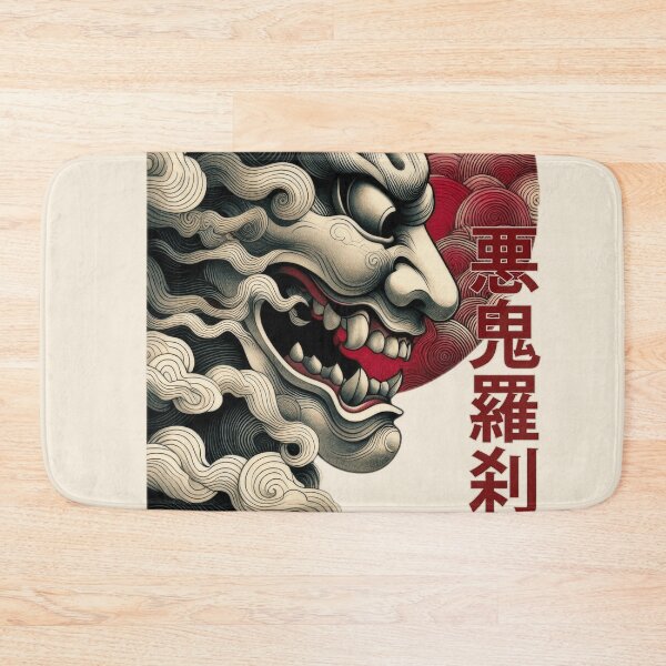 Item preview, Japanese Noh Mask Collection Vol 01 #07 - Oni Mask - 悪鬼羅刹 (Akki Rasetsu) - Fierce Demon designed and sold by elektronen.